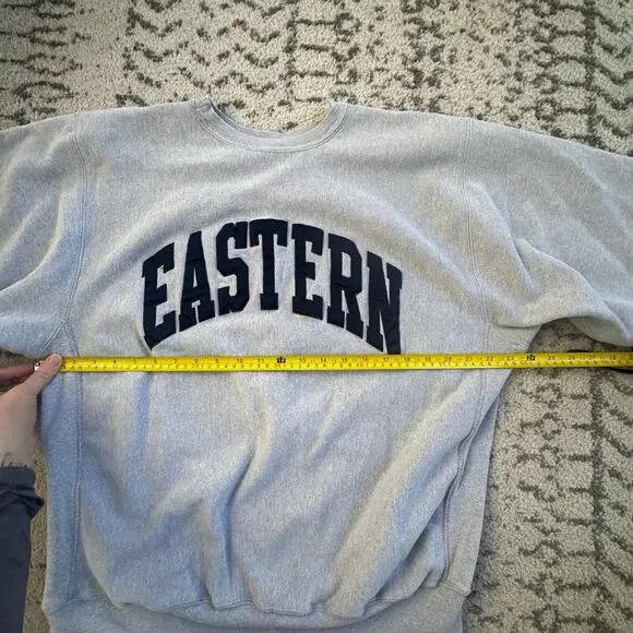 Vtg Champion Reverse Weave Eastern Illinois University Sweatshirt Crewneck Sz XL - Picture 6 of 9